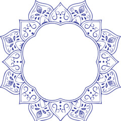 Beautiful flower art and mandala vector design