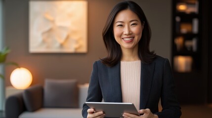The Professional Businesswoman with Tablet