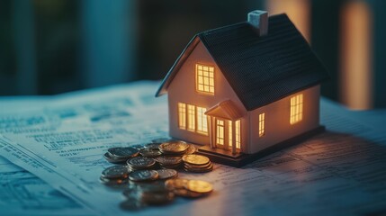 The House with Coins Glow