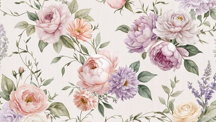 a delicate watercolor flower wallpaper