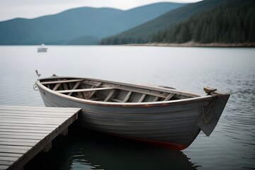 Obraz premium Boat on water