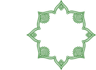 Beautiful flower art and mandala vector design