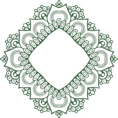 Beautiful flower art and mandala vector design