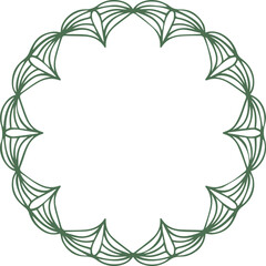 Beautiful flower art and mandala vector design