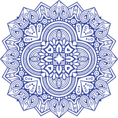 Beautiful flower art and mandala vector design