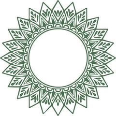 Beautiful flower art and mandala vector design