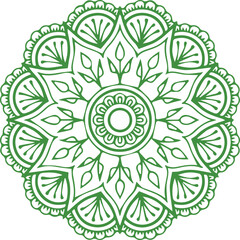 Beautiful flower art and mandala vector design