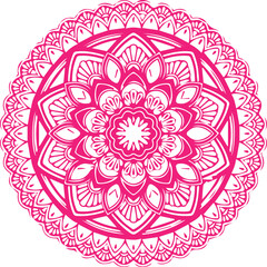 Beautiful flower art and mandala vector design