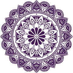 Beautiful flower art and mandala vector design