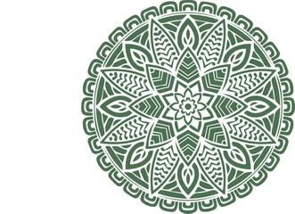 Beautiful flower art and mandala vector design