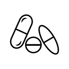 high quality modern capsule icon with minimalist design for digital and print projects