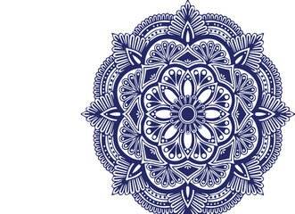 Beautiful flower art and mandala vector design