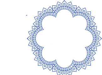 Beautiful flower art and mandala vector design