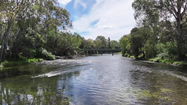 Aerial footage of Thornton Victoria Australia