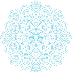 Beautiful flower art and mandala vector design
