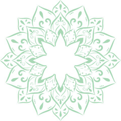 Beautiful flower art and mandala vector design