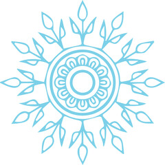 Beautiful flower art and mandala vector design