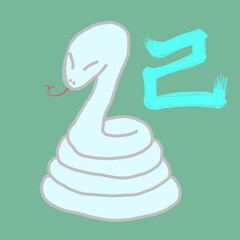 ヘビ　巳　snake