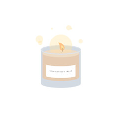 Relaxation Candle Illustration