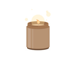 Relaxation Candle Illustration