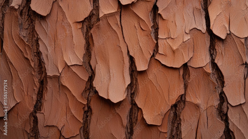 Poster Plane tree abstract background idea. Close-up of textured bark showcasing natural patterns and earthy tones.