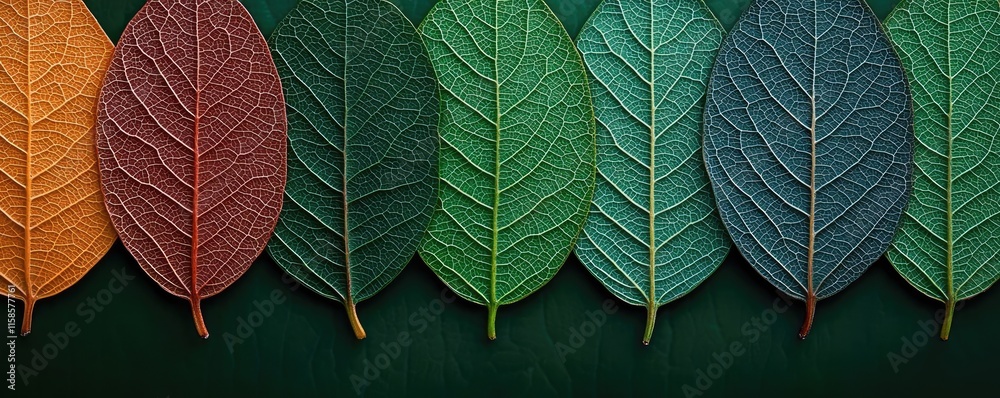 Poster plane tree abstract background idea. a vibrant display of colorful leaves showcasing the beauty of n