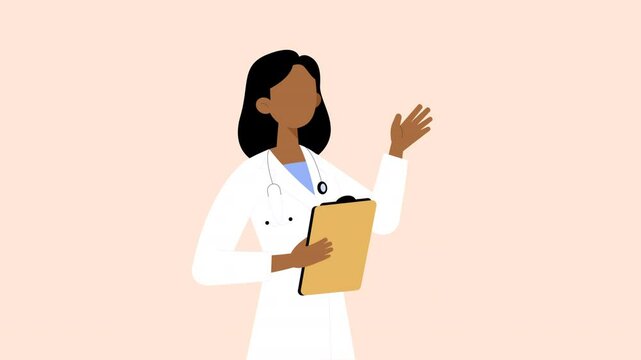 2D Doctor Cartoon Animation