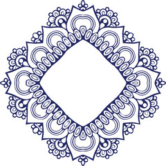 Beautiful flower art and mandala vector design