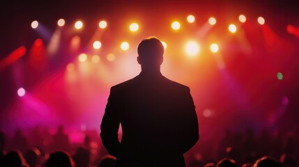 Concert Performance Music Venue Live Event Dynamic Atmosphere Audience Perspective