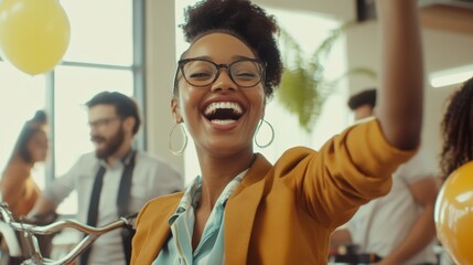 The Joyful Woman at Celebration
