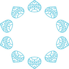 Beautiful flower art and mandala vector design