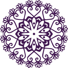 Beautiful flower art and mandala vector design