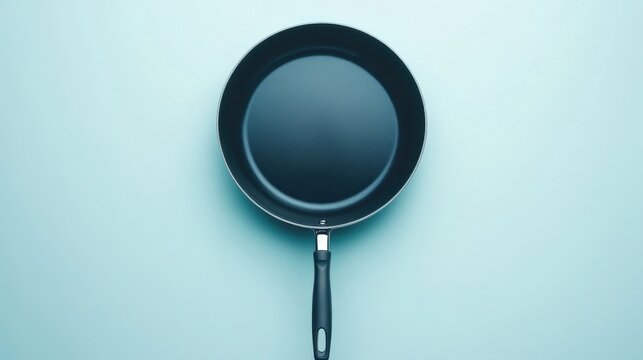 Large Nonstick Frying Pan on a Minimalist Surface