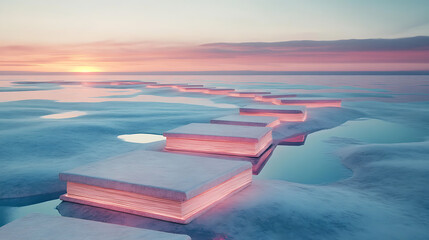 E-learning pathways exploring innovative education curriculum in serene coastal environments