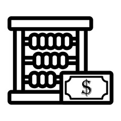 abacus Line Icon
