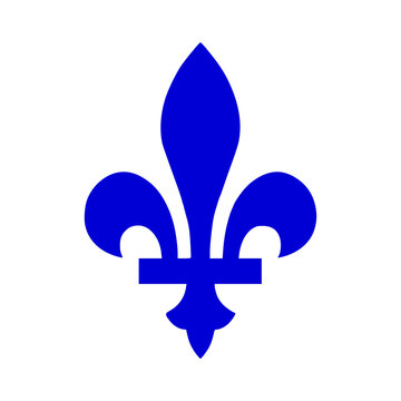 Saint-Jean-Baptiste Day Icon. Fleur-de-lis