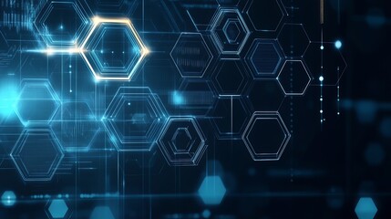 Obraz premium Abstract Futuristic Technology Background