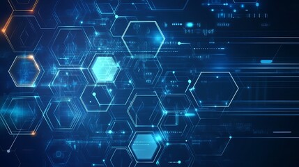 Obraz premium Abstract Futuristic Technology Background