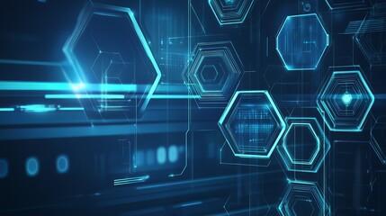 Fototapeta premium Abstract Futuristic Technology Background