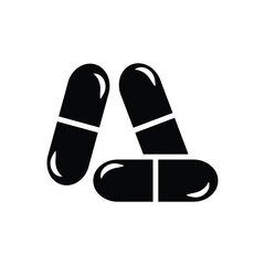 high quality modern capsule icon with minimalist design for digital and print projects