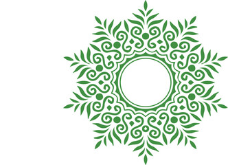 Beautiful flower art and mandala vector design