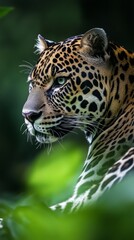 Obraz premium Close-Up of a Majestic Leopard