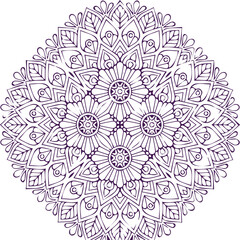 Beautiful flower art and mandala vector design