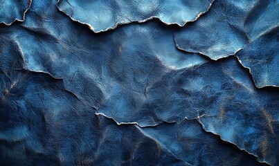 Naklejka premium Vintage-style blue background with a marbled, textured grunge effect.