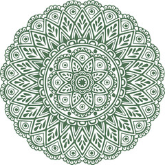 Beautiful flower art and mandala vector design