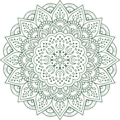 Beautiful flower art and mandala vector design