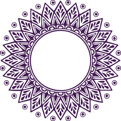 Beautiful flower art and mandala vector design