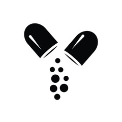 high quality modern capsule icon with minimalist design for digital and print projects