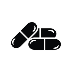 high quality modern capsule icon with minimalist design for digital and print projects