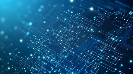 Abstract Digital Circuit Board